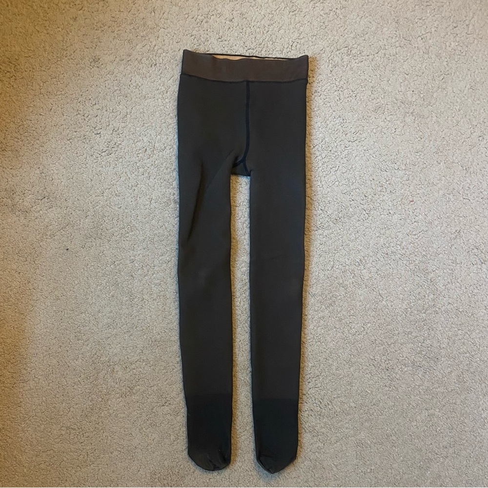 Black Fleece-Lined Tights